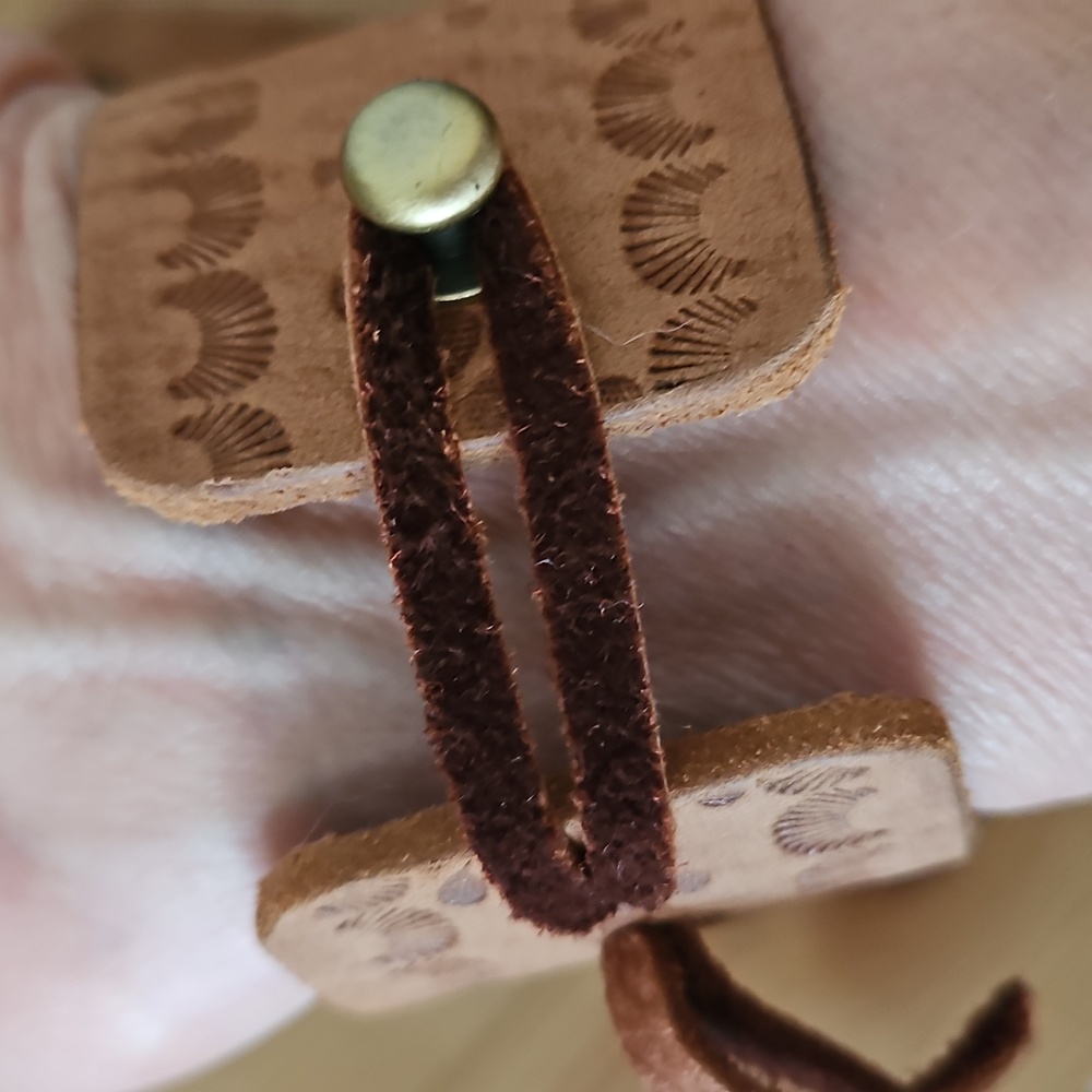 🌻Leather Straps 7" Repurposed Quality Leather Belts/handbags Hand Cut To Order - Picture 8 of 8